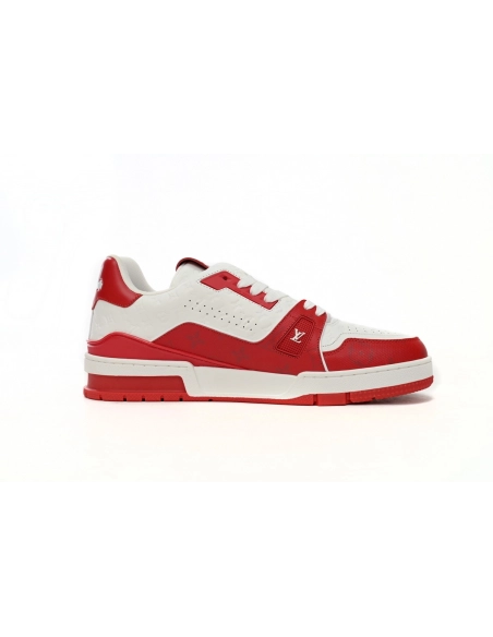 Louis Vuitton Trainer 54 Signature Red White 1AANFH