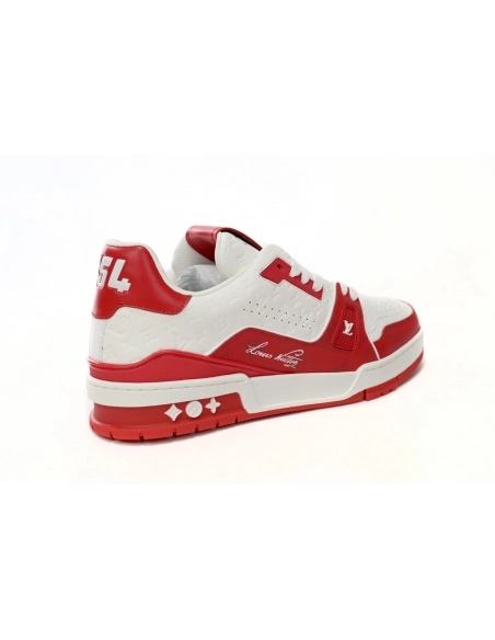 Louis Vuitton Trainer 54 Signature Red White 1AANFH