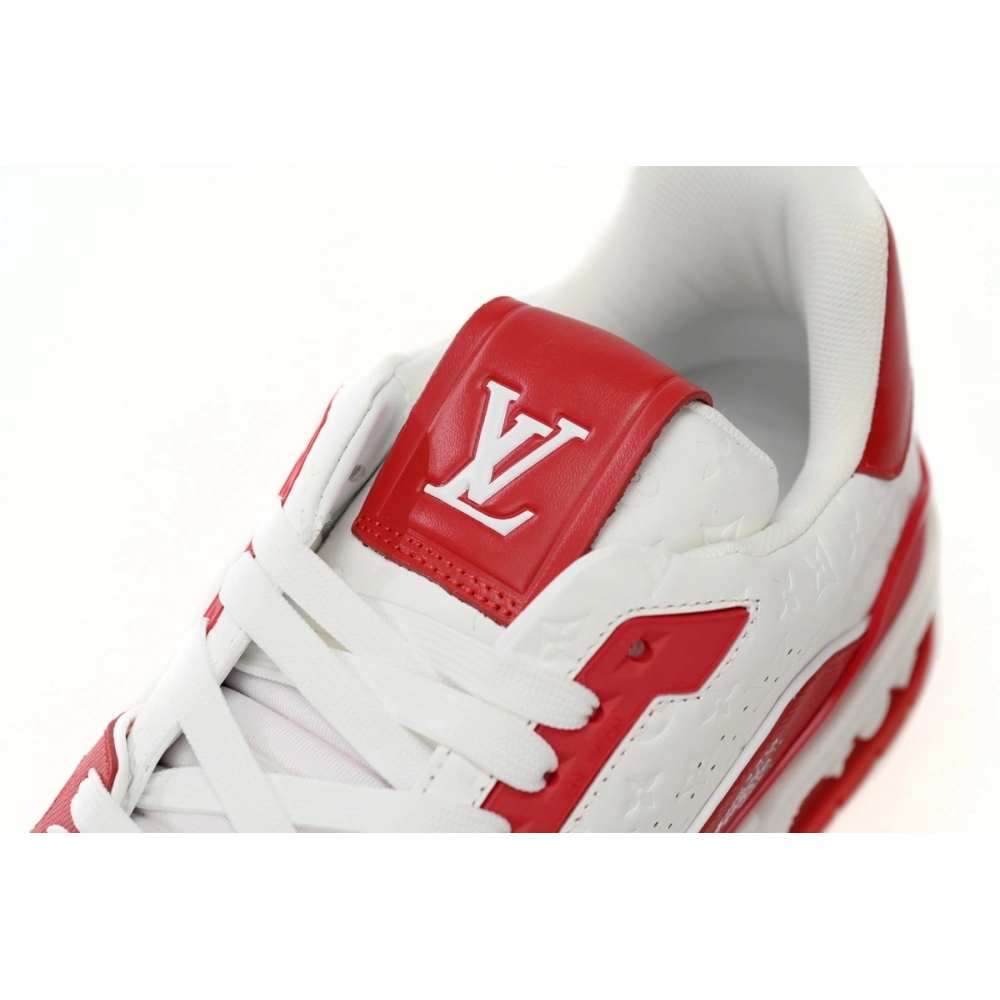 Louis Vuitton Trainer 54 Signature Red White 1AANFH