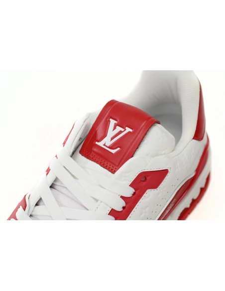 Louis Vuitton Trainer 54 Signature Red White 1AANFH