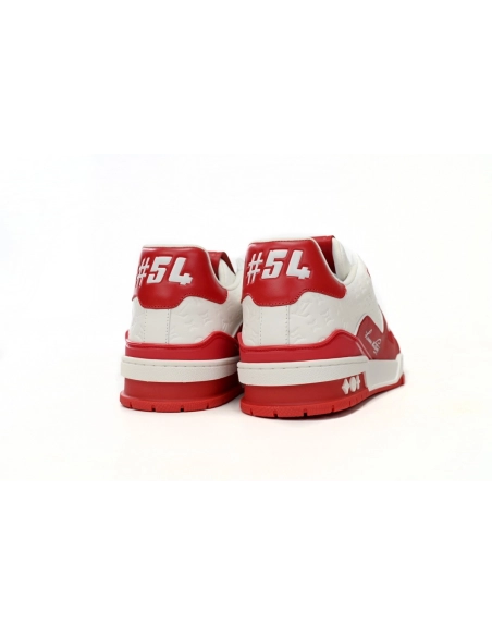 Louis Vuitton Trainer 54 Signature Red White 1AANFH