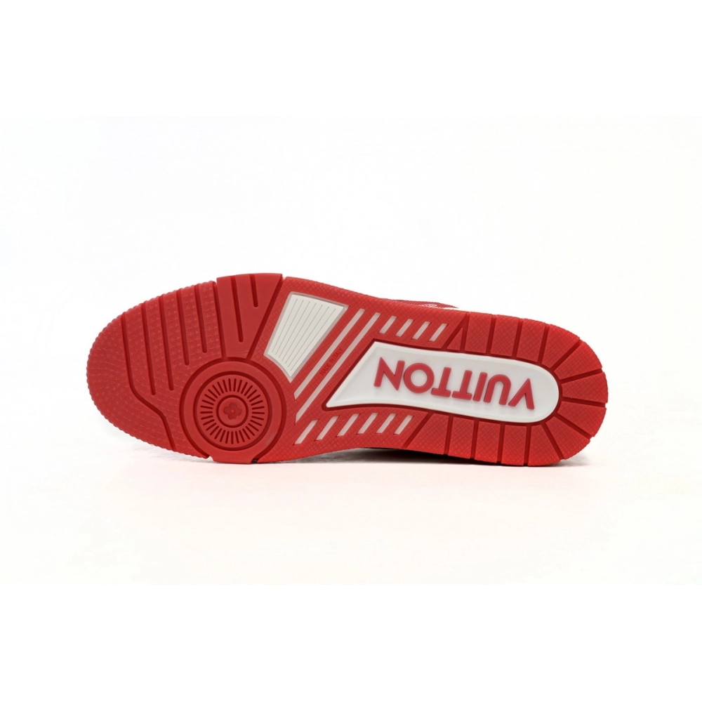Louis Vuitton Trainer 54 Signature Red White 1AANFH