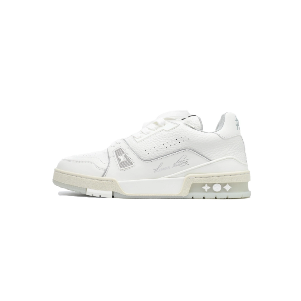 Louis Vuitton Trainer White Litchi Pattern FD0221