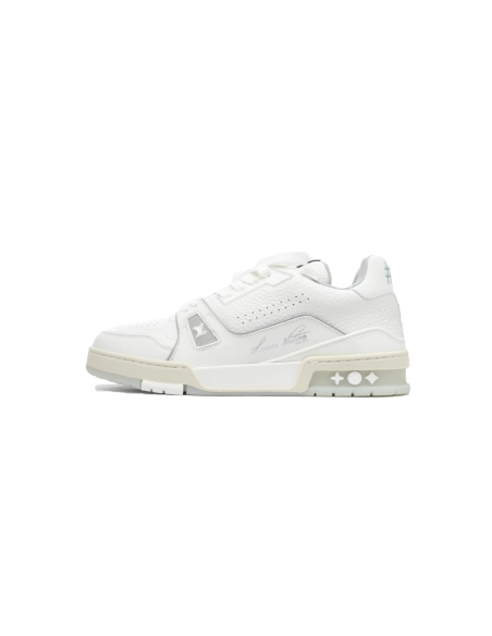 Louis Vuitton Trainer White Litchi Pattern FD0221